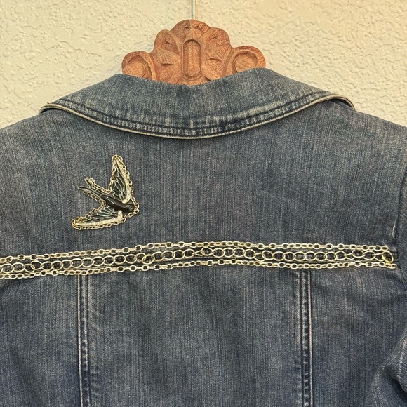 Brighton Blue Denim Jacket with Silver Accents - Picture 10 of 11